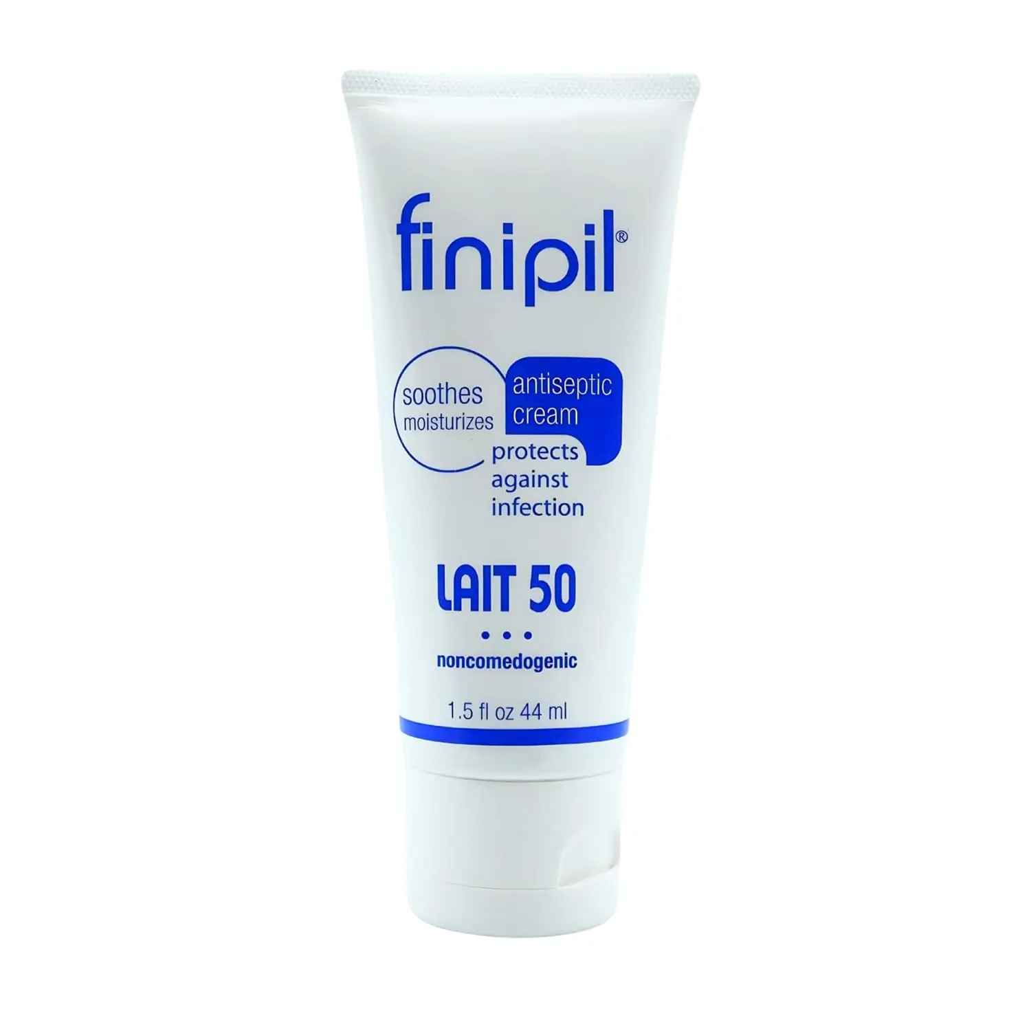 Finipil Lait 50 Antiseptic Cream - Post Hair Removal & Ingrown Hair Treatment, 1.5 Ounce, Soothes & Protects Against Infection