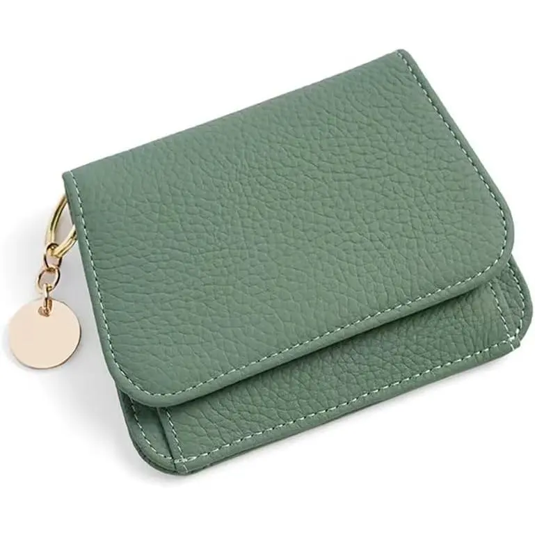 Women's RFID Blocking Lightweight Synthetic Slim Trifold Wallet with Zipper Pocket - Minimalist Modern Mini Clutch Purse Card Holder, Ideal for Mother's Day Gift, Bifold/Trifold Wallet, Wallets For Women