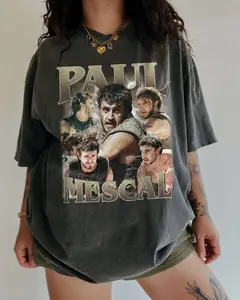 Paul Mescal Gladiator Comfort Colors Unisex T-shirt For Men- For Women, Celebrity Crush Shirt, Y2K 90s Retro Movie Bootleg Tshirt, Fit Soft Cotton Top