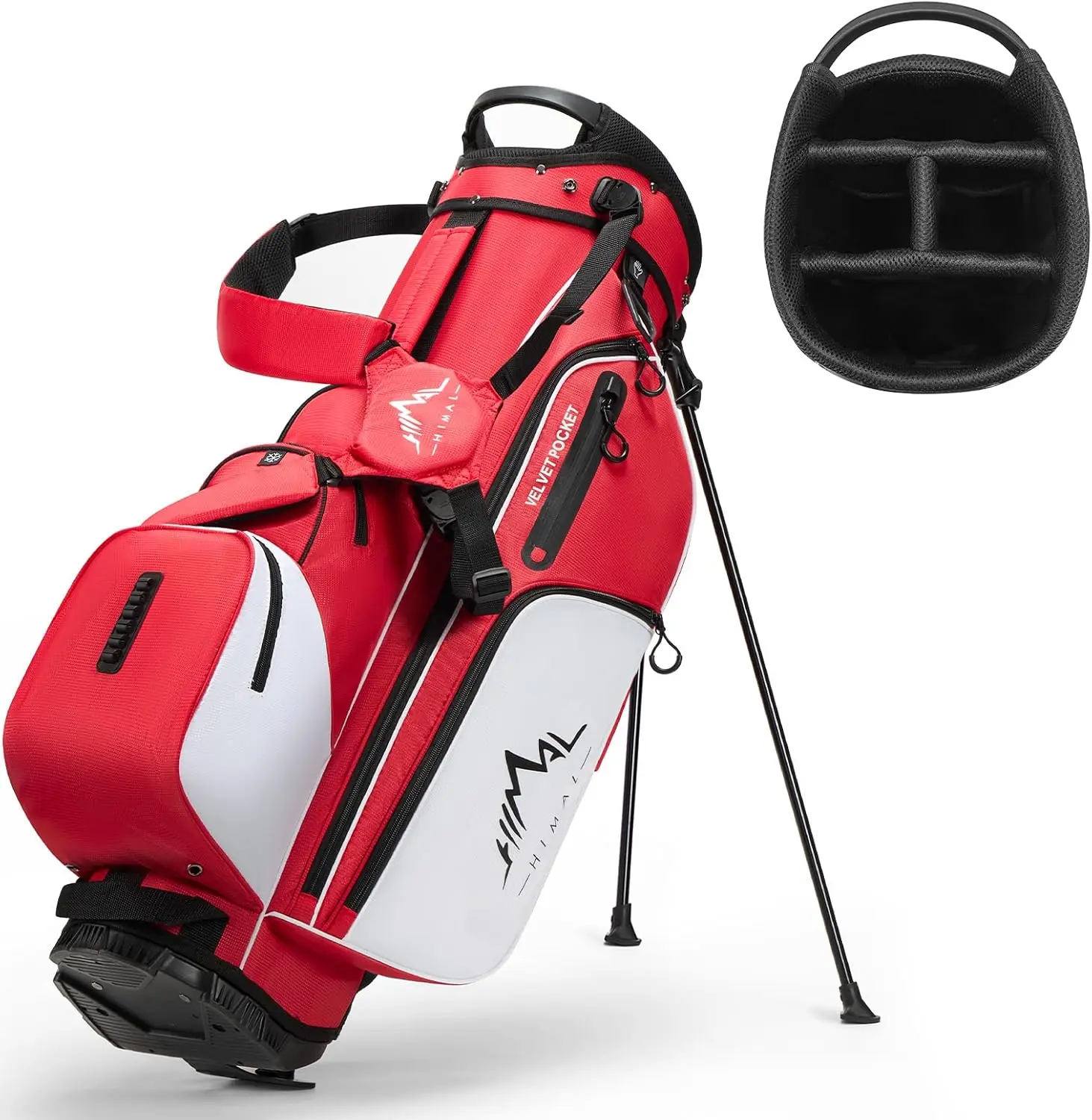 UNIHIMAL 4-Way Golf Stand Bag with Full-Length Divider, Lightweight Waterproof Golf Bag for Men & Women Holds 4-8 Clubs,summerwins