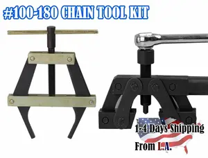 Jeremywell Roller Chain Tools Kit for Chain Size #100-180 Holder/Puller+ Breaker/Cutter