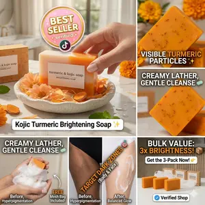 Lemon Turmeric Kojic Acid Soap, Turmeric & Kojic Acid Soap, Kojic Acid Soap, Body Care Soap, Lemon Organic Soap, Natural Turmeric Soap, Gentle Cleansing Soap, Daily Use Soap, Skin Nourishing Soap, Organic Plant Soap, Lemon Scent Soap, Mild Cleanser