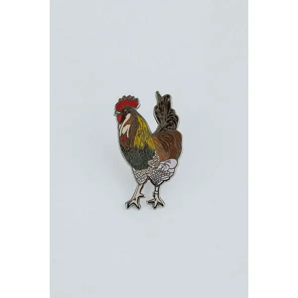 Enameled Pin - Rooster