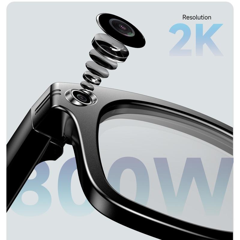 Lunettes caméra IA intelligentes HIRO - Gros plan sur l'objectif