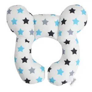 Breathable U-Shaped Baby Head Support System, Car Seat/baby Stroller Dual Mode, Newborn Neck Pillow Safety Accessory, 3D Grid Neck Pad