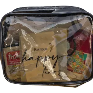 A Brides Final Touch Kit Grooms, Clear Bag with Handle 20 Must-Have Essential Items for Big Wedding Day, Compact, Perfect Groom Gift, Small