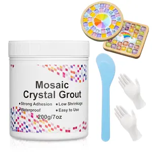 Mosaic  Grout, 7oz Mosaic  Sealant, Tile Grout for Crafts,  Grouting, DIY Craft Projects Accessories, Direct caulking, Mosaics Tile Tools for  Tiles, Surfaces (Translucent)