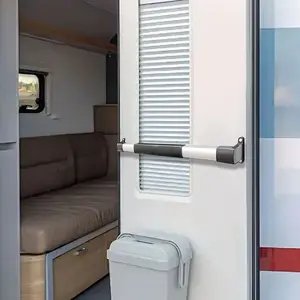 RV Screen Door Handle Adjustable RV Screen Door Cross Bar Ergonomic RV Door Handle Grab Bar for Travel Trailer Motorhome Camper