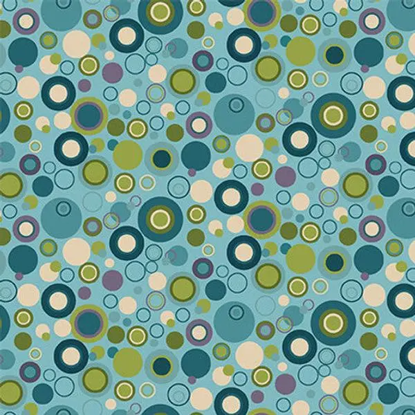 Fabric Henry Glass Light Blue Bubble Dot Basics by the Quarter Yard 9612-11