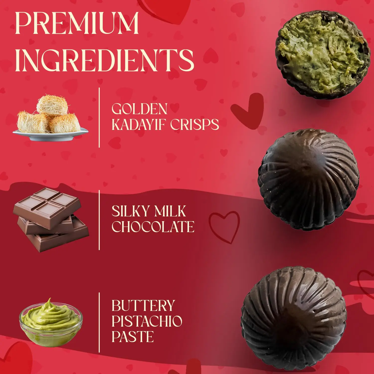 BeeMax Valentine's Limited Edition Dubai Style Chocolate Truffles