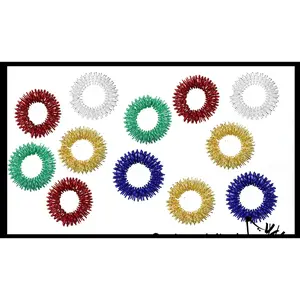 Metal Fidget Ring - Wearable Fidget Jewelry - Wire Fidget for Your Finger - Massage Acupressure Anti Stress Ring