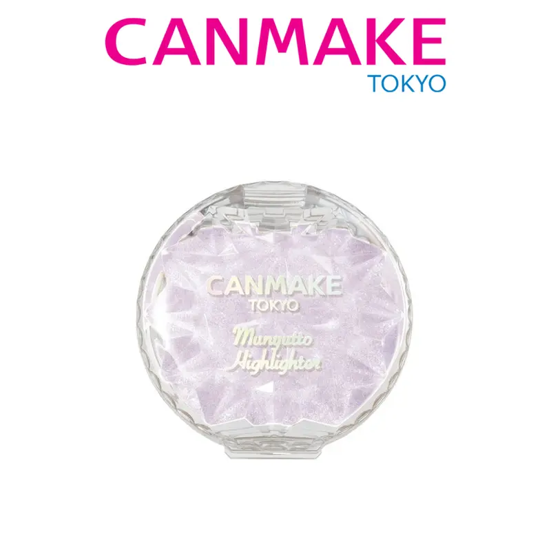 CANMAKE Munyutto Shimmering Glitter Highlighter - Silicone-Based Silky Powder Gel Makeup Product with Butylene Glycol, Fresh Springy Touch, (Dimethicone/Vinyl Dimethicone Crosspolymer, Dewy Glow for Cheekbones & Eyeshadow, Seamless Blend, 01 Moonlight Gem