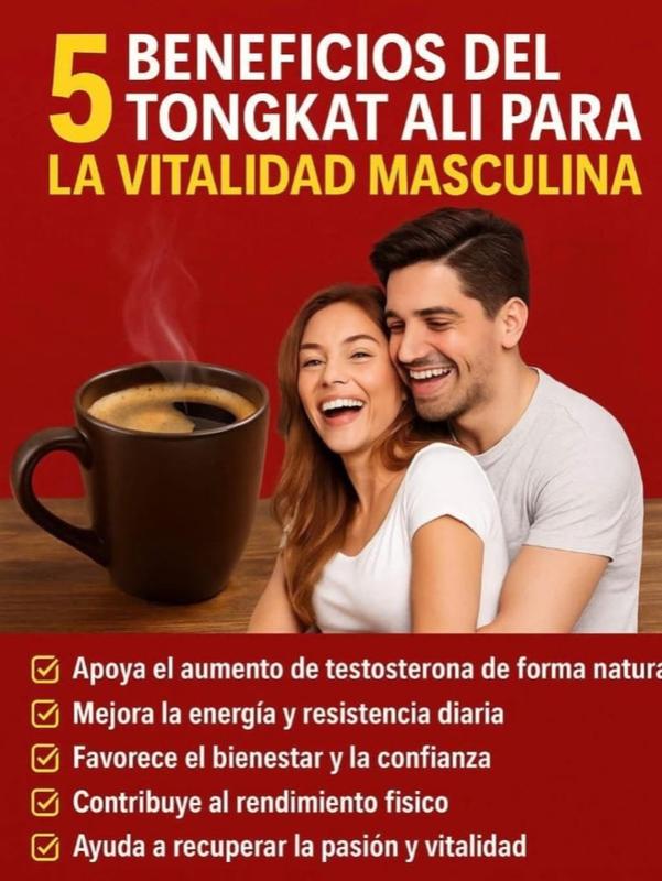 Tongkat Ali Performance Enhancing Coffee with 100% Organic Reishi Beverage Natural Ginseng Drink