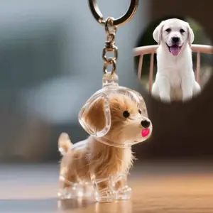 Portable Pet Memorial Locket Keychain - Reusable Fur Compartment, Cat & Dog Companion Keepsake Storage Box, Home Organizer Accessory