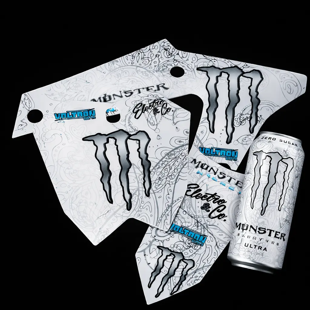 White Monster ETM RTR Decal Kit 60V & 72V