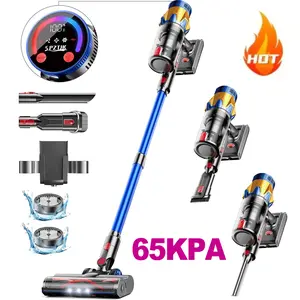 SPZTJK Cordless Vacuum Cleaner , Lightweight Stick Vacuum,LED Screen Stick Vacuum Cleaners for Home, Lightweight Powerful Suction Vacuum, Rechargeable Vacuum for Carpets, Pet Hair, Hardwood Floors