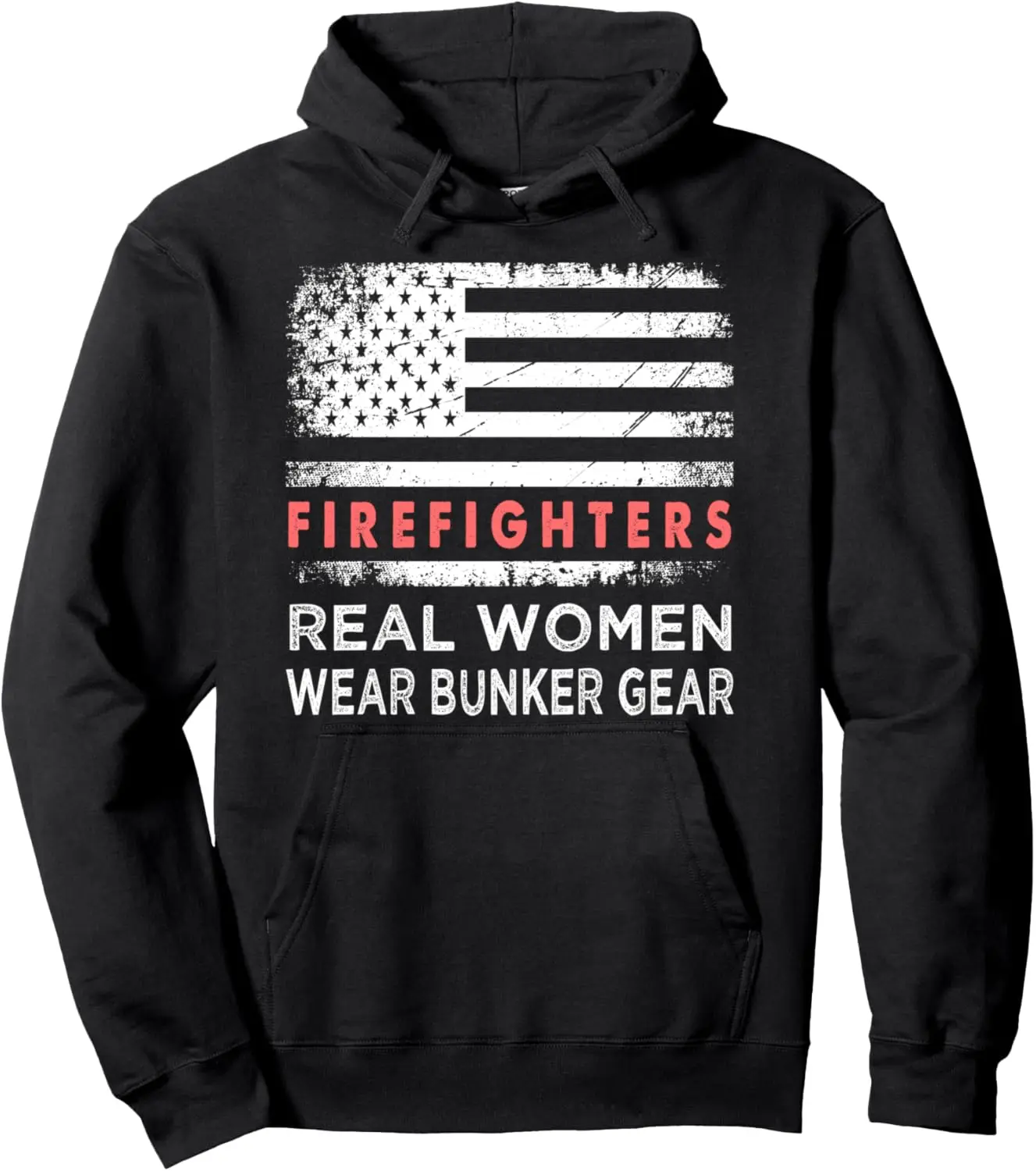 Womens Firefighter Female Fire Fighter Firefighting Mom Pullover Hoodie