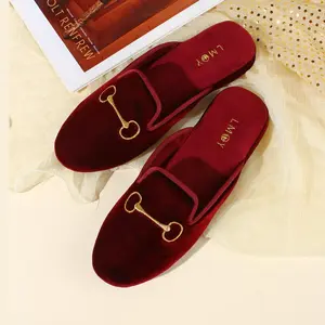 Velvet Slippers Women's Slippers House Lightweight Non-Slip Elegant House Slippers Men's Anniversary Day/Winter/Wedding/Birthday Gift