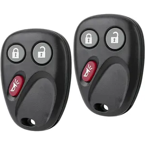 Fob Remote Replacement Fits for 2003-2006 Chevy Chevrolet Silverado Tahoe Avalanche Equinox SSR Suburban/GMC Sierra Yukon/Cadillac Escalade/Hummer H2 (Pack of 2)