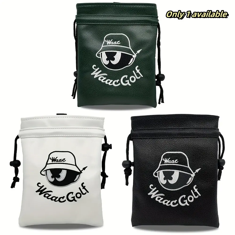Golf Tee Pouch with Drawstring, Portable Golf Ball Bag, Accessory & Gift for Men & Women, Perfect for Valentine's Day & Father's Day