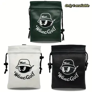 Golf Tee Pouch with Drawstring, Portable Golf Ball Handbag, Golf Pack, Golf Accessory, Golf Gifts, Unique Gift for Men & Women, Perfect for Valentine's Day & Father's Day