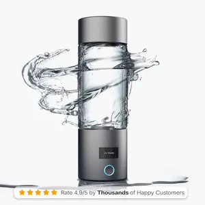 Python Bionic Hydrogen Water Bottle - Clinically Tested SPE & PEM Technology for Healthy Aging and Cellular Renewal - Anti-Aging Water Ionizer for Muscle Strength, Endurance and Longevity