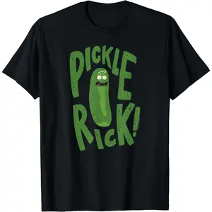 Cotton Short Sleeve Rick and Morty Pickle Rick Warts T-Shirt for Men Women