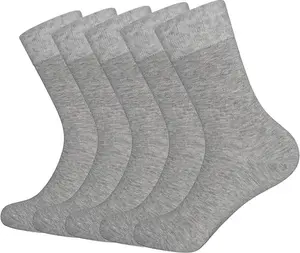 SERISIMPLE Viscose Bamboo Dress Men Sock Thin Soft Crew Anti Odor Lightweight Sock Breathable Comfort Cool soft Sock 5 Pairs
