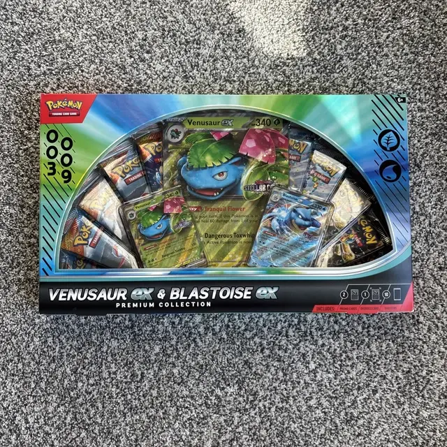 Pokémon Venusaur EX & Blastoise EX Premium Collection - Includes Promo Cards & 10 TCG Boosters for Collectors Brand New Product
