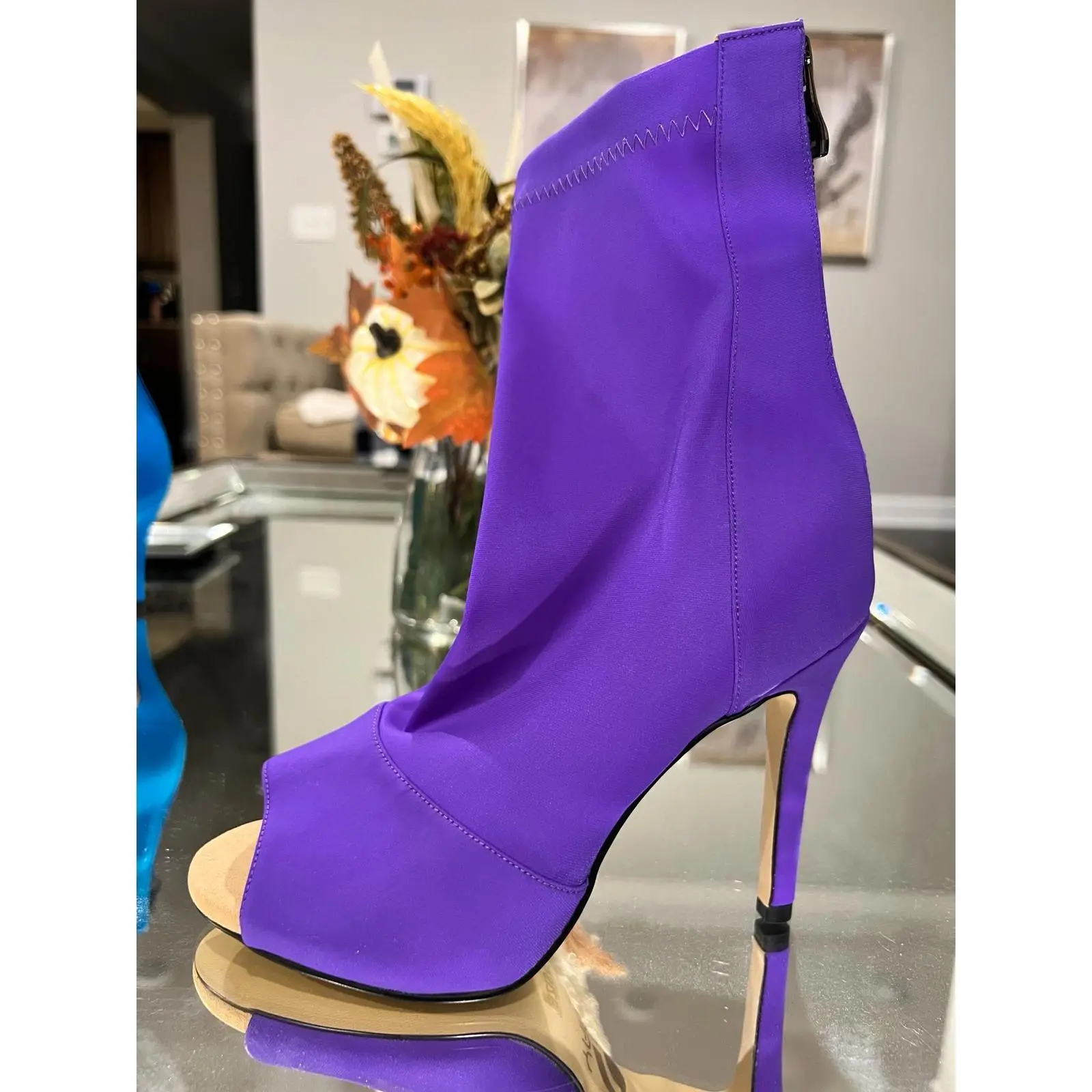 Sock Booties- Blue | Purple