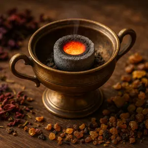 Charcoal Tablets- Burning Loose Incense, Resins and Herbs, 10 Tab Roll, Coal Briquettes, Magical, Spiritual, Metaphysical, Ritual, 33mm Tabs