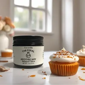 Coconilla Whipped Tallow Moisturizer by The Feral Apothecary - Vanilla Bean Infusion - Coconut scented - Clean skincare - All Natural Ingredients