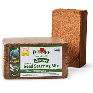 Burpee Organic Coconut Coir Concentrated Seed Starting Mix, 16 Quart