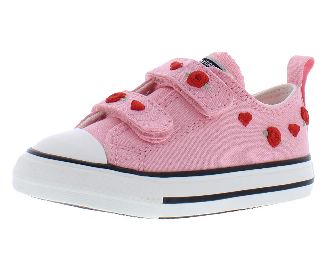 Converse Chuck Taylor All Star 2V Oxford Infant-Toddler Casual Fabric Shoes, Toddler Size (2-3 Years), Prop 65 Safe