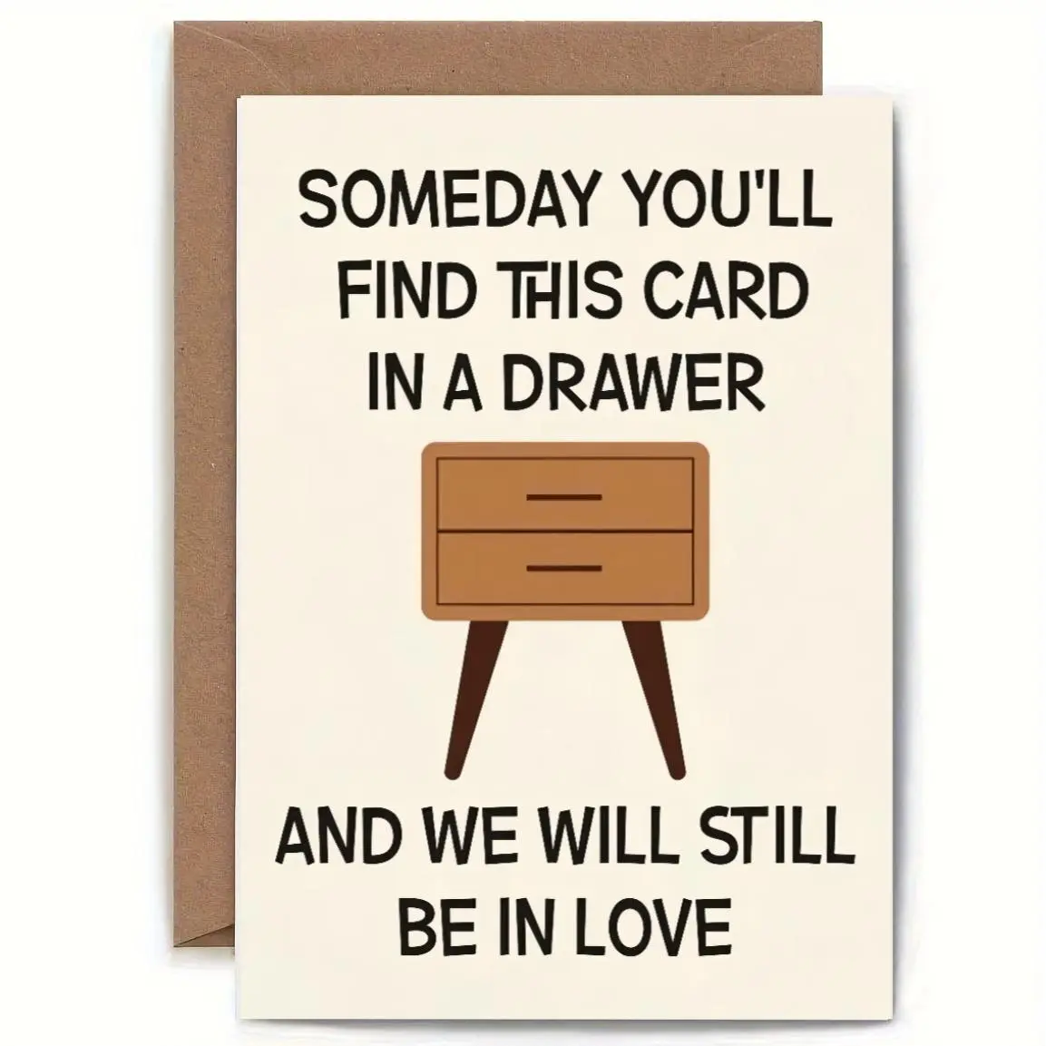 Funny Birthday or Anniversary Card, Greeting Card, 1 Count Happy Anniversary Card with Envelope, Gift for Women, Men, Husband, Wife, Boyfriend or Girlfriend, Funny Dad Card