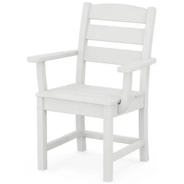 POLYWOOD Lakeside Dining Arm Chair in White