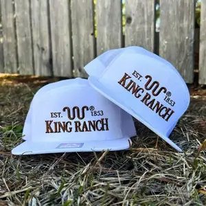 KING RANCH Trucker Hat, Camo, Black, White, Khahi/ Brown 7 Panel Trucker Hats, Fitted Unisex Baseball Cap Basic Casual Style