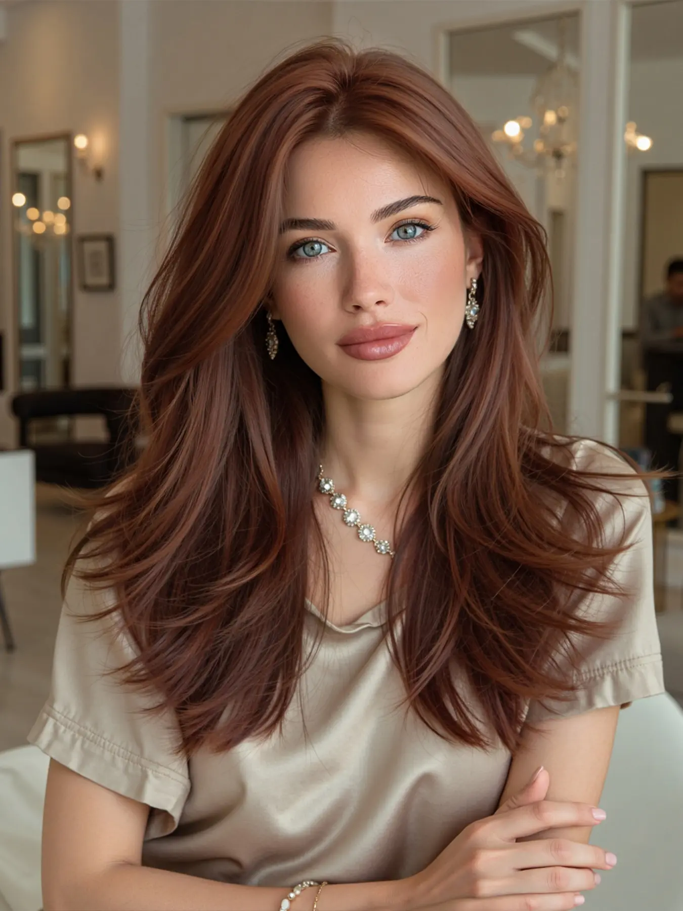 18 Inch Long Wigs for Women, Gorgeous Fluffy Wigs without Bangs, Synthetic Lace Front Wigs, Synthetic Hair Wig, Lace Frontal Wig for Party, Daily Use, Natural Looking Wig, Synthetic Material Wigs