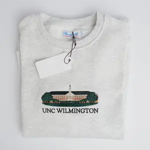 UNC Wilmington University Crewneck Embroidered Sweatshirt/Hoodie