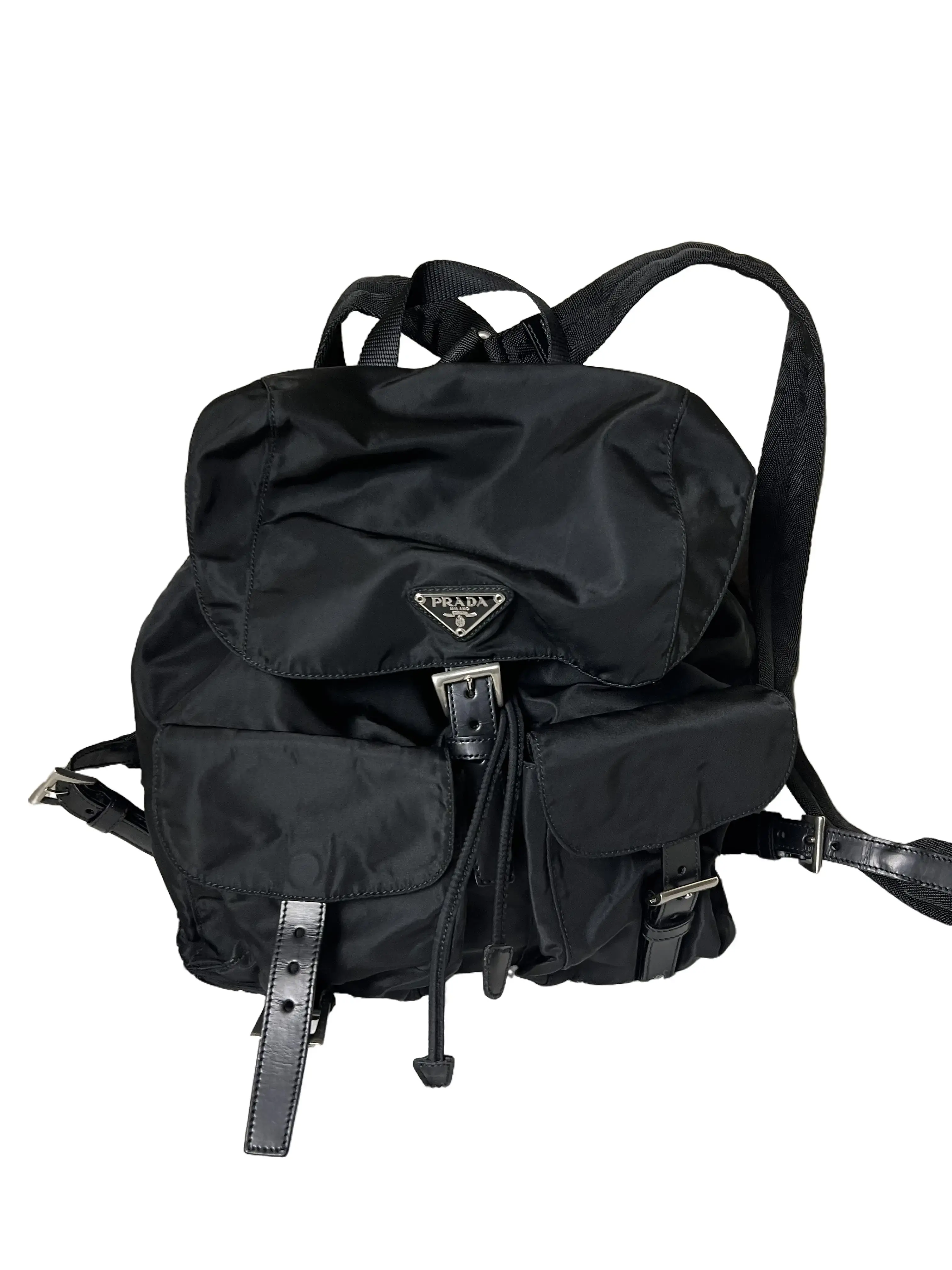 Pre-owned PRADA Nylon Backpacks Black Backpack