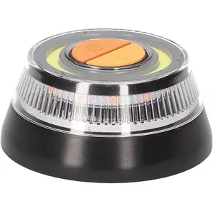 Emergency warning light, car hazard signal warning lamp, 1km visibility, with magnetic base and flashlight function (1 piece per pack)