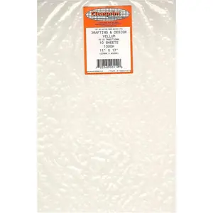 11" x 17" 1000H Design Vellum Sheets, 16 lb., 100% Cotton, 10 Sheets Per Pack, 1 Each
