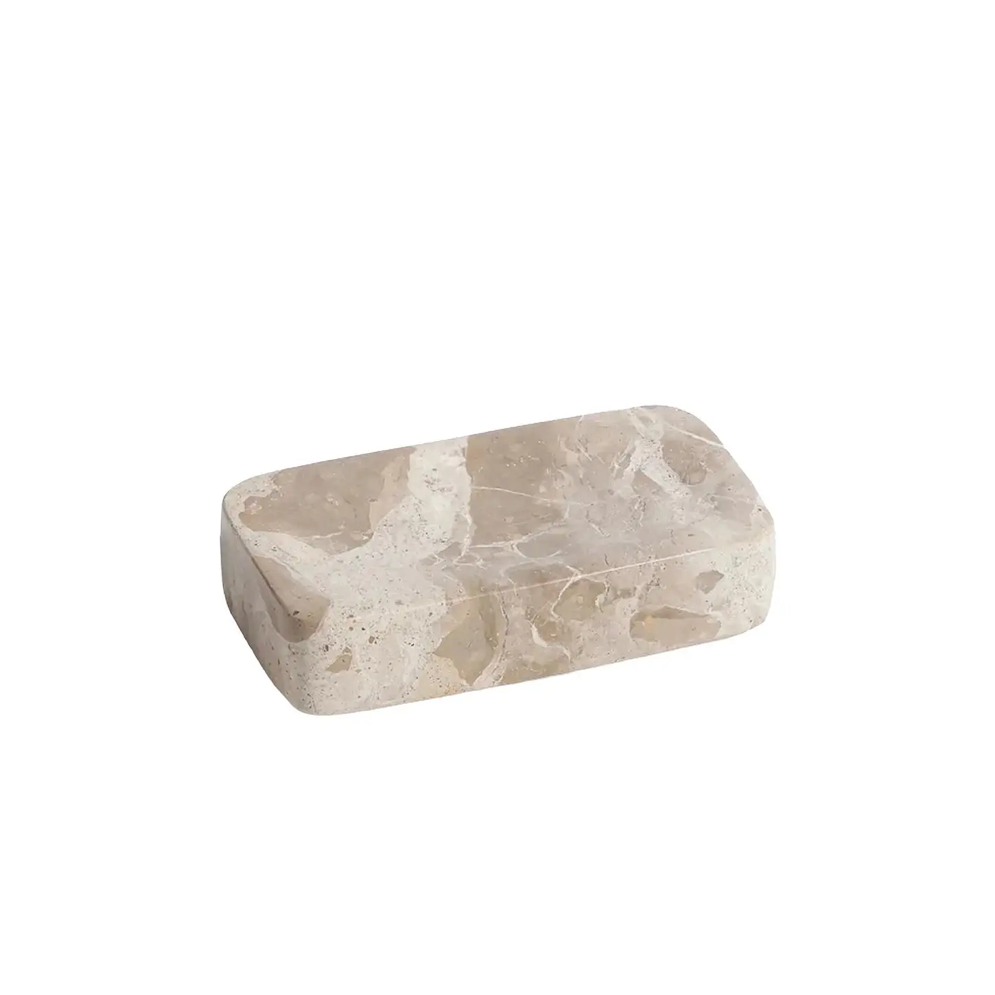 The Favorites Marble Soap Bar Holder in Crema Fossil The Favorites Marble Soap Bar Holder in Crema Fossil