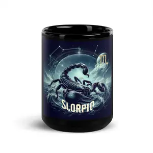 Scorpio Zodiac Sign #1 | Black Glossy Mug