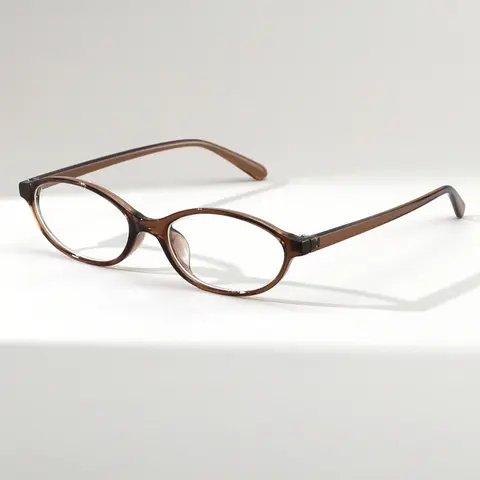Women's Oval Anti-Blue Light Glasses, Casual Style Metal Frame, Trendy Frames, Thickened Lens, Premium Hinge, Perfect for Commuting, Metal Frame Eyeglasses, Computer Glasses