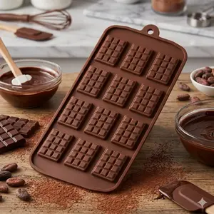 Heat-resistant & Mold-proof Candy Baking Tools Set - Dorm Party Dessert DIY Molds, Silicone Baking Mold, Cake Decorating Kit with Even Scoring Marks for Precise Portions