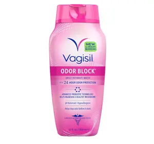 Vagisil Feminine Wash for Intimate Area Hygiene, Odor Block, Gynecologist Tested, Hypoallergenic, 12 oz, (Pack of 1)