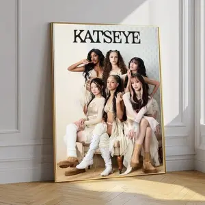 [SALE UP TO 50% + FREE SHIP] Fan KATSEYE Album Poster  K-Pop Music Wall Art