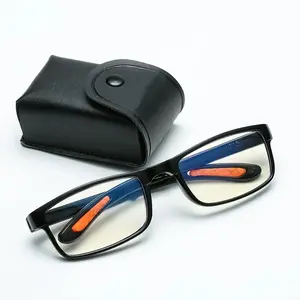 Unisex Folding Reading Glasses TR90 Anti-Blue Light +1.0 to +4.0 Portable Case High Quality Eyewear Black Lightweight Durable TR Frame AC Lens 140mm Frame Width 52mm Lens Width
