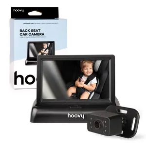 Hoovy Baby Car Camera Monitor, HD Real-Time Video, Rear-Facing Safety View, Easy Install